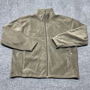 Columbia Jacket Mens XL Brown Fleece Full Zip Hiking Outdoor Thermal XM6184